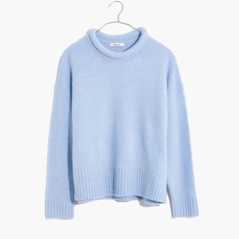 Madewell Pastel Blue Cozy Crewneck Sweater